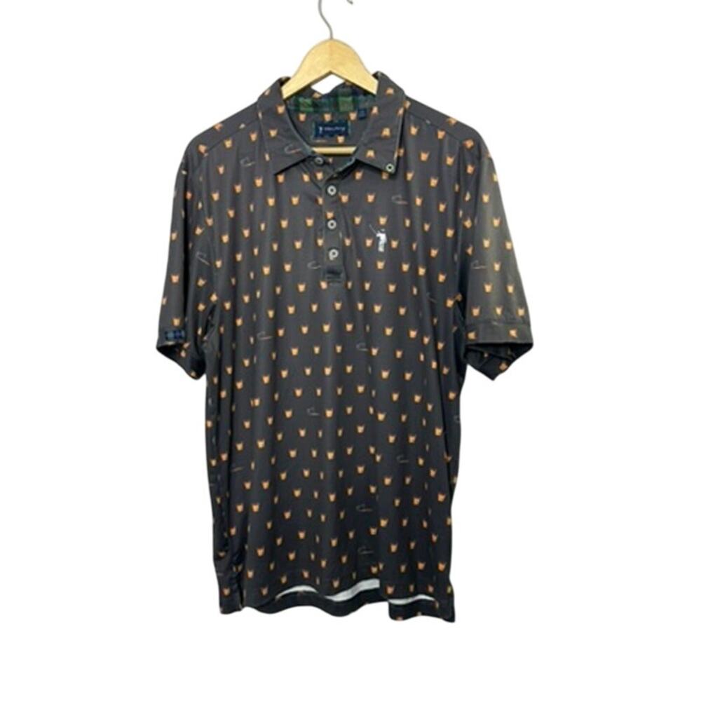 William Murray Golf The Old Fashioned Golf Shirt Men's Large Gray